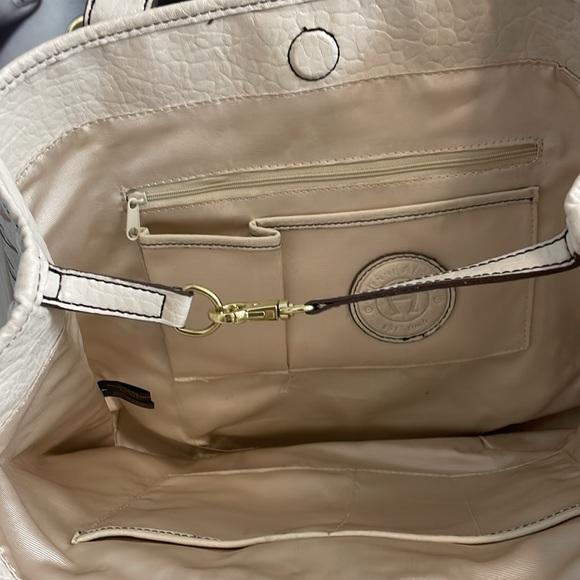 Shoulder Bag Gorgeous Cream w/ Signature Etiienne Agner Print - Picture 5 of 7